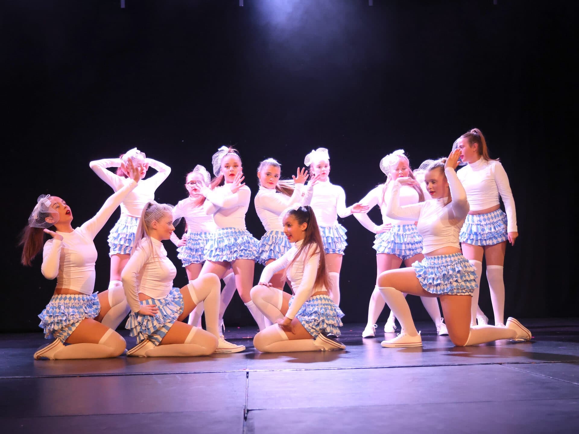 JA Performing Arts senior jazz group on the Princes Theatre stage